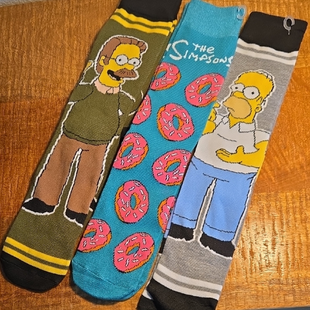The‎ Simpsons Character Socks Set - Multicolor